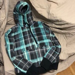 Matix zip up lines hoodie